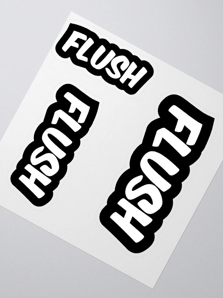 FLUSH 3 pack Kiss-cut stickers product image (2)