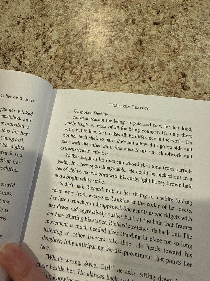 Hardcover Unspoken Destiny: Minor Formatting Issue product image (2)