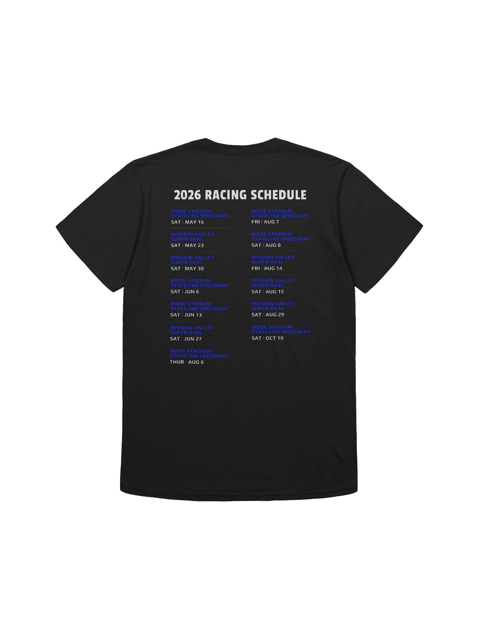 Unisex Nick Rees Racing Logo + 2026 Schedule T-Shirt product image (2)