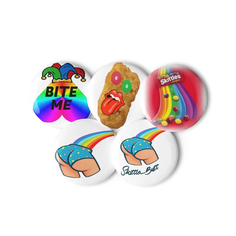 Rainbow Skittle Butt Pin Set product image (11)