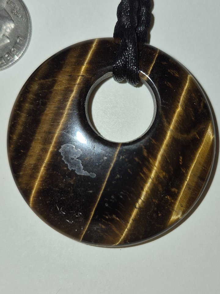 Tigereye Circle Necklace product image (1)
