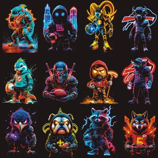 100 Dark Fantasy Mascot Graphics for Dark Apparel product image (5)