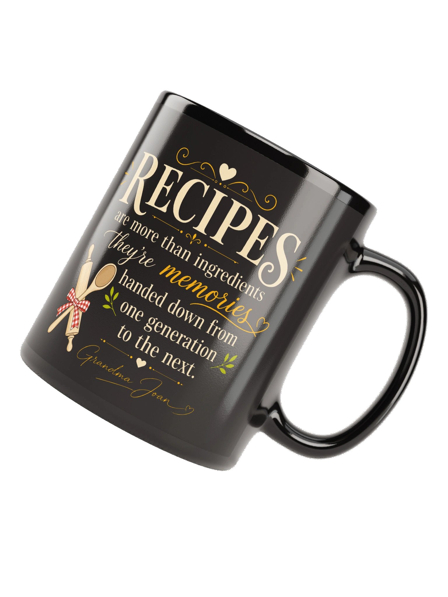 Recipes Are More Than Ingredients They're Memories! Black Mug product image (6)
