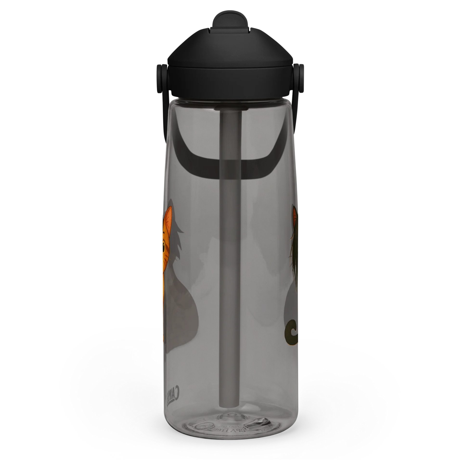 Emo Cats Flip Straw Water Bottle product image (14)