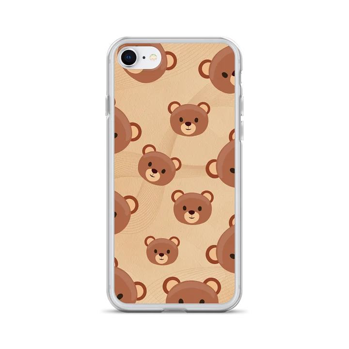 Teddy Bear Faces Clear Case for iPhone product image (28)