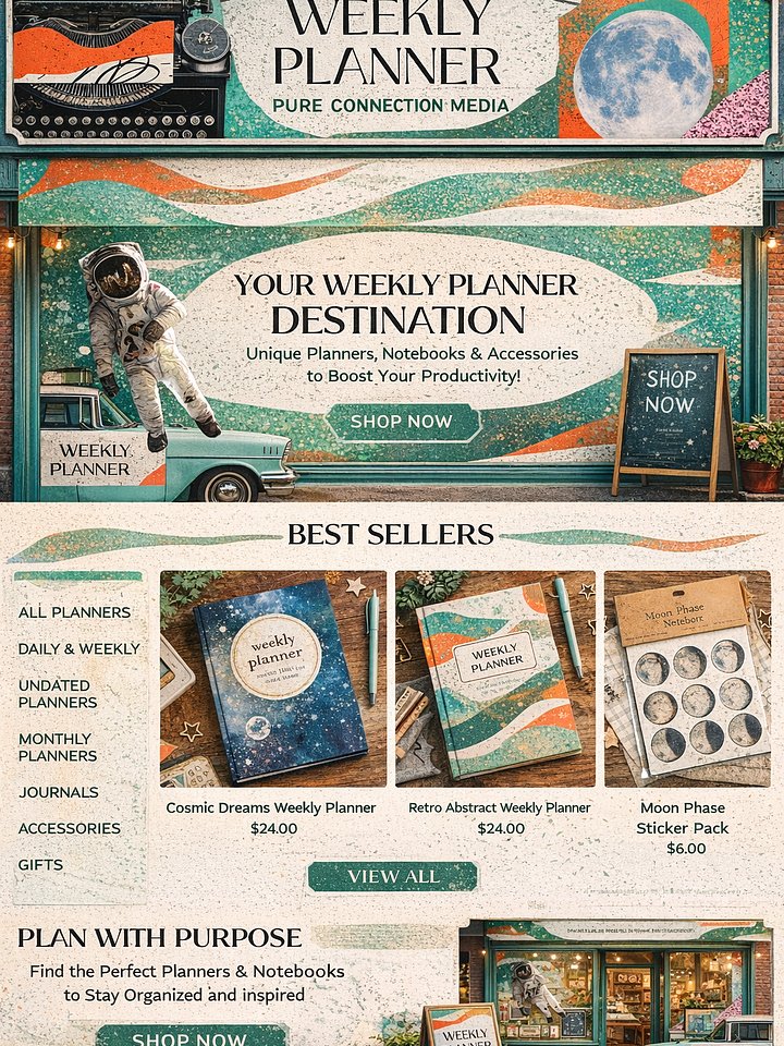 Weekly Planner in Scrapbook Style product image (1)