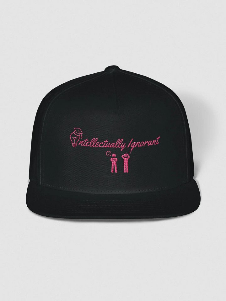 Intellectually Ignorant ( PINK LOGO) Snapback hat product image (1)
