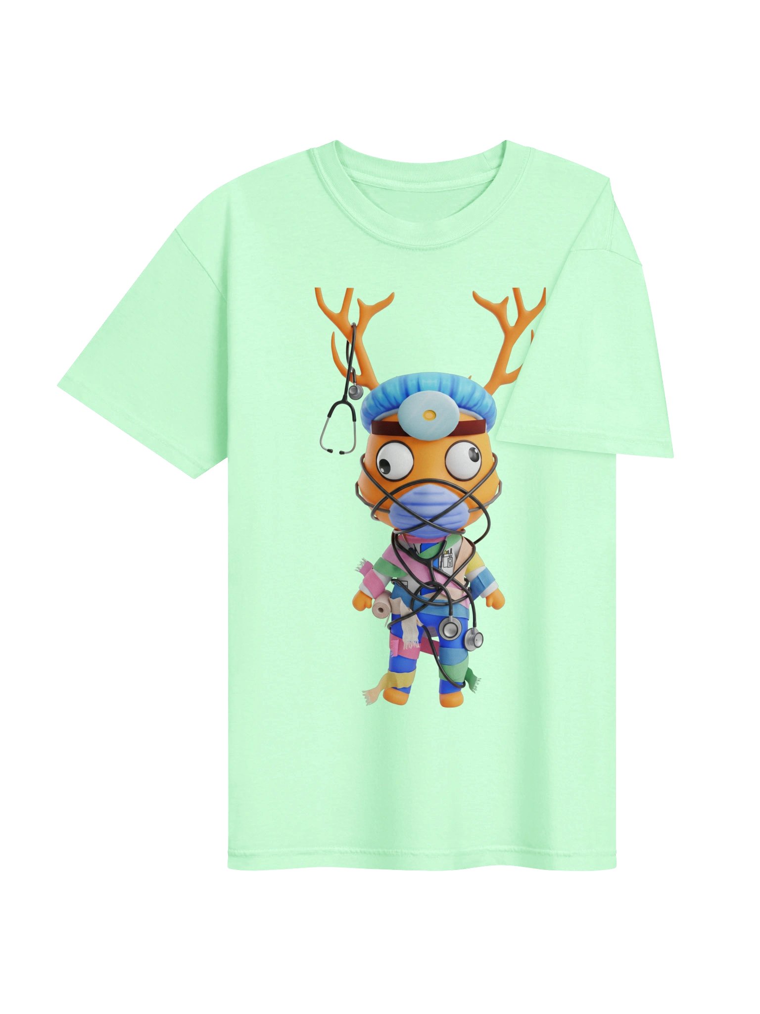 Surgeon Antler Deer Graphic Tee – Cute Creepy Hospital Aesthetic Unisex Shirt product image (76)