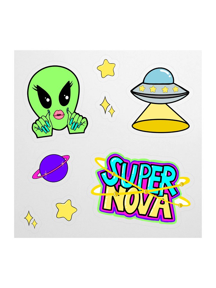 THE SPACE COLLECTION STICKER SHEET product image (1)