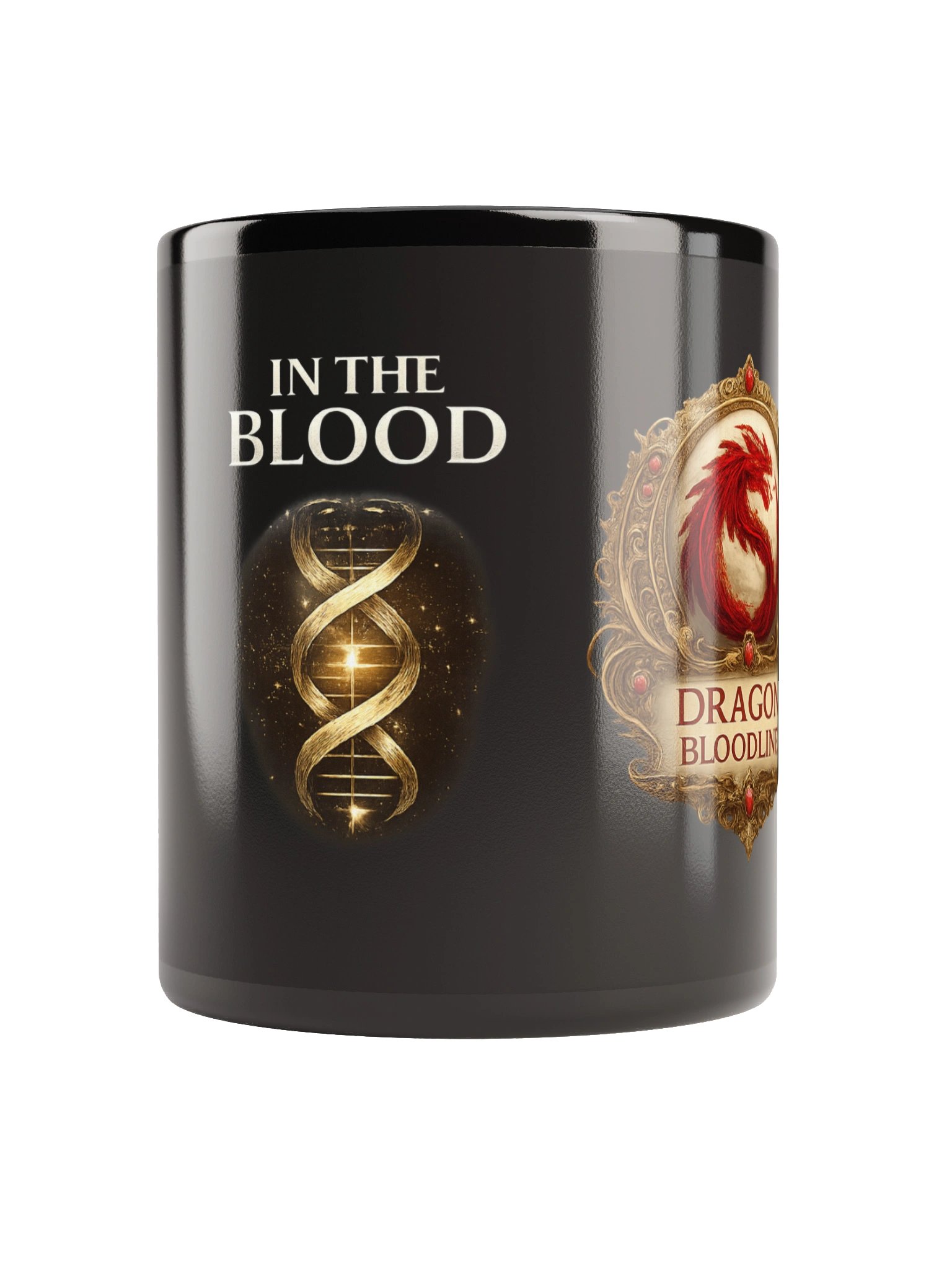 IN THE BLOOD / DRAGON BLOODLINE BLACK CERAMIC MUG product image (1)