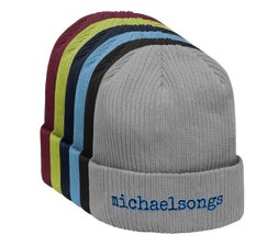 organic ribbed beanie w/embroidered logo product image (1)