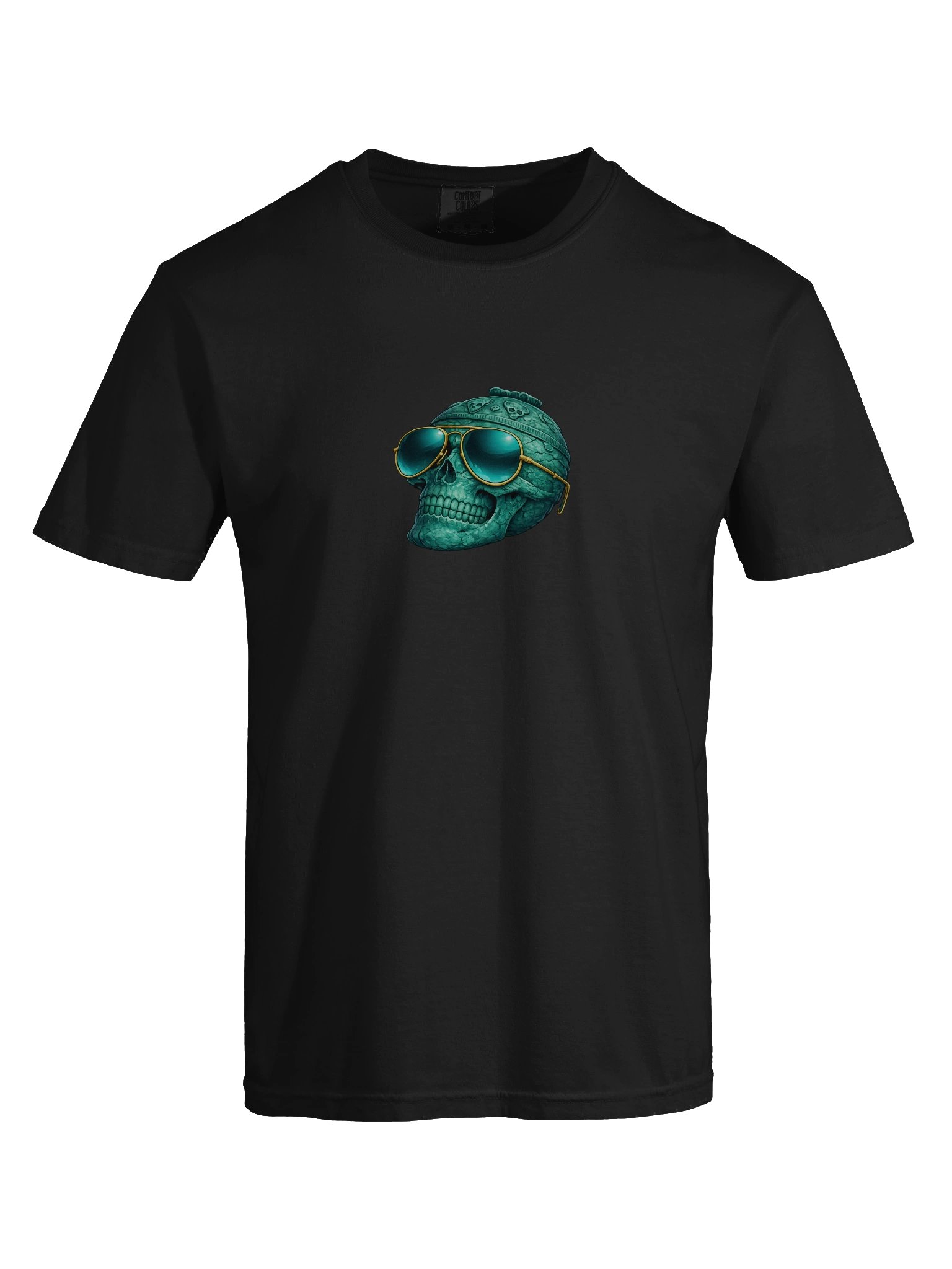Teal Skull Epic Moment T-shirt (Higher Quality T-shirt) product image (7)