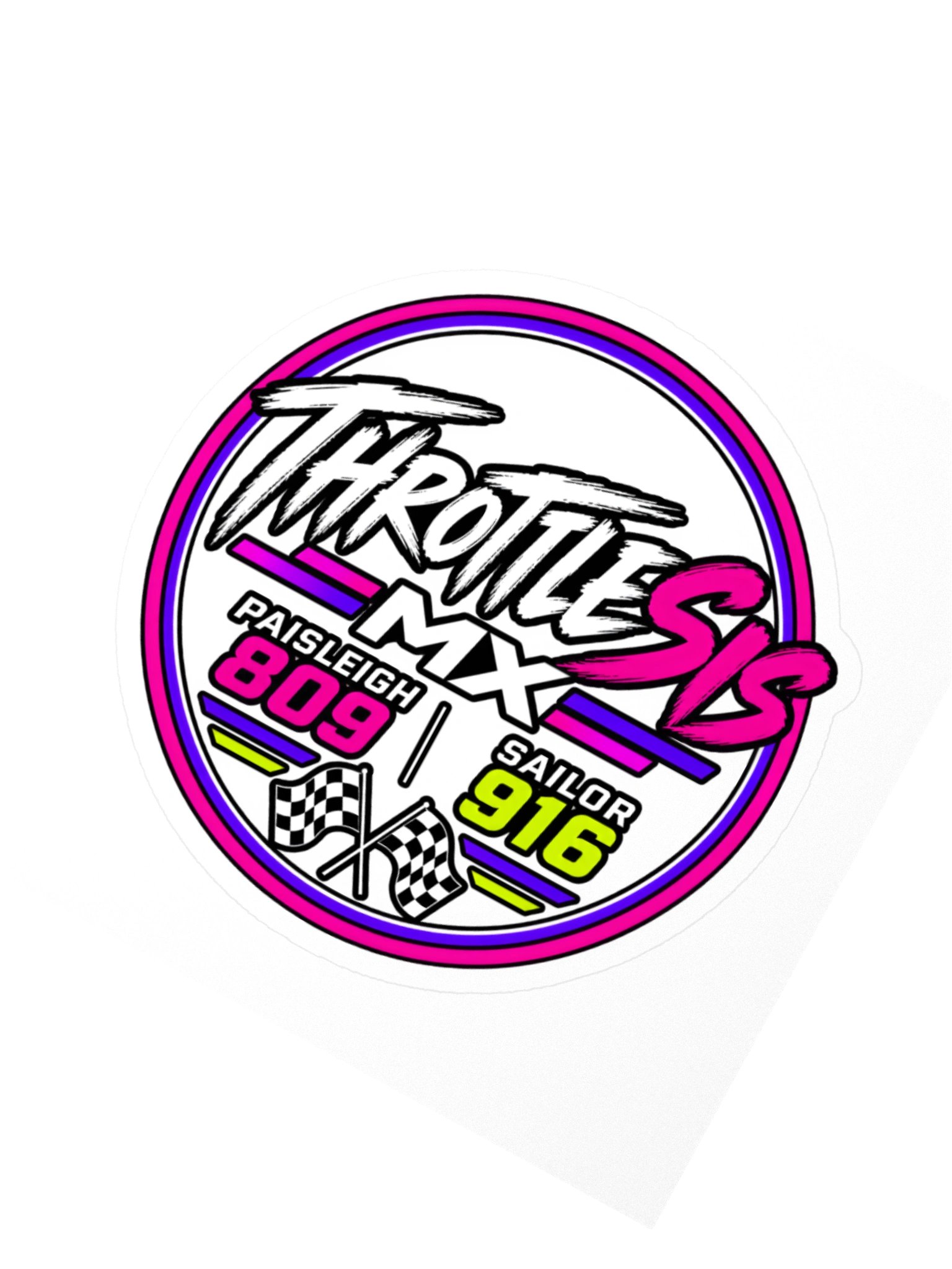 Throttle Sis MX Racing Sticker product image (5)