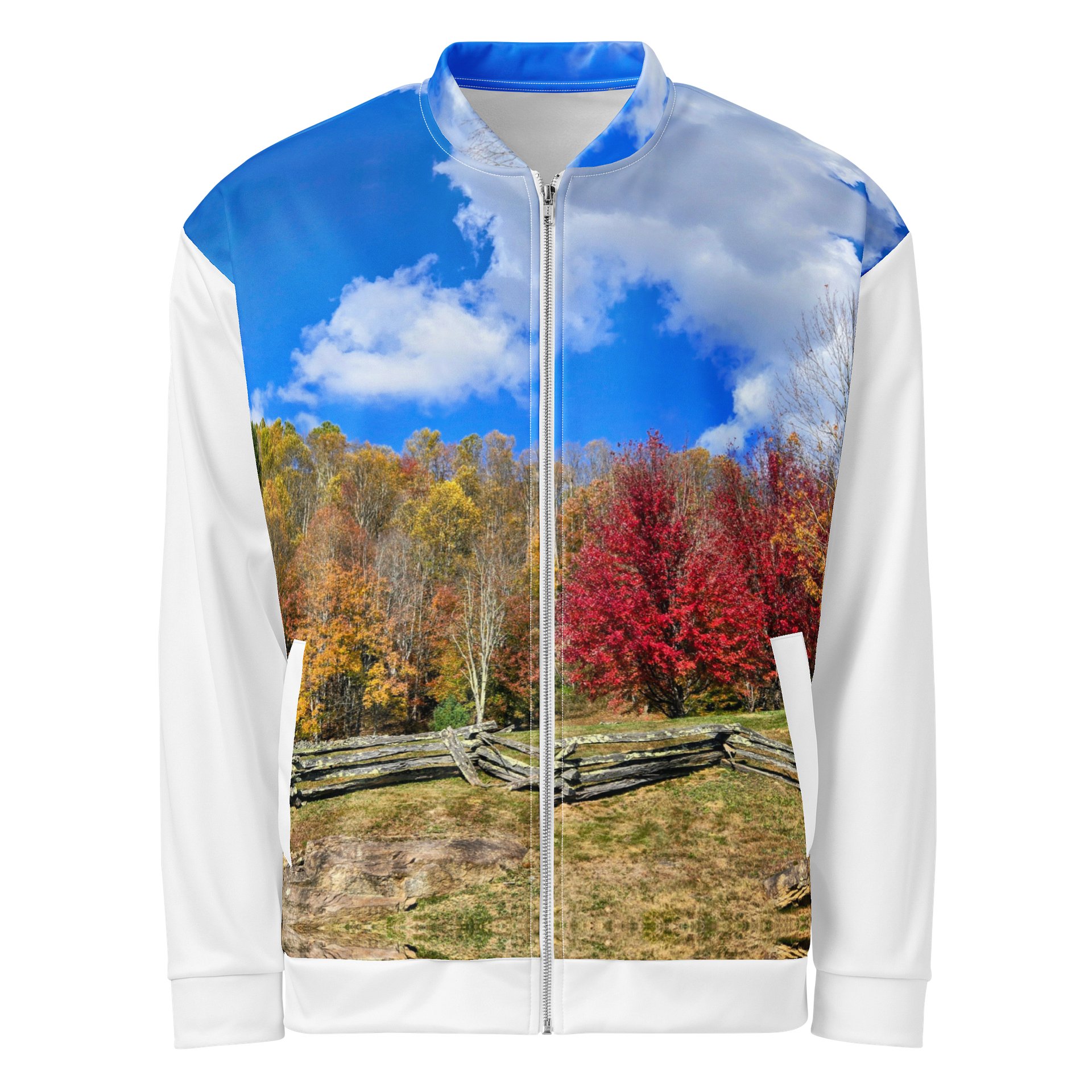 Autumn Skyline All-Over Print Bomber Jacket product image (1)