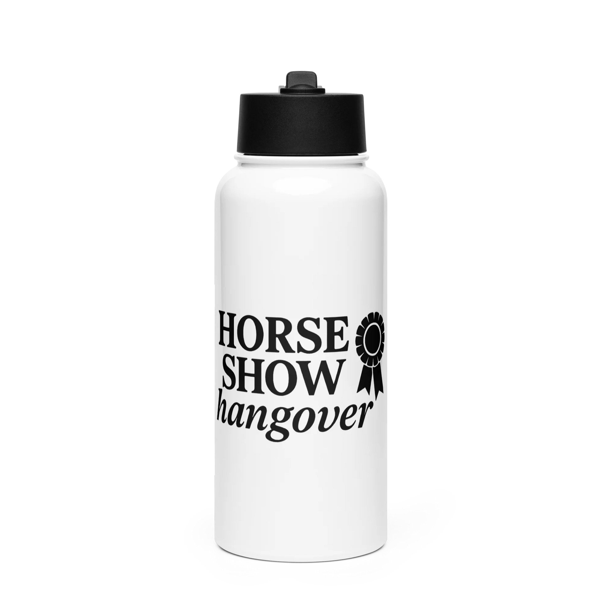 The "Horse Show Hangover" Stainless Steel Water Bottle product image (1)