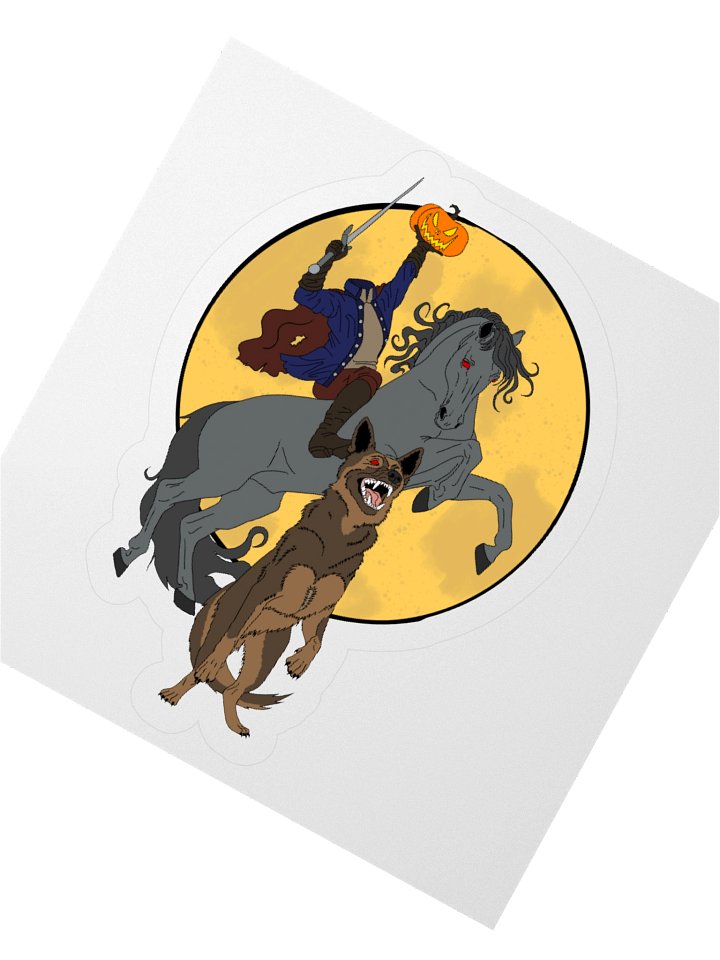 The Horseman Brought Backup Vinyl Sticker product image (2)