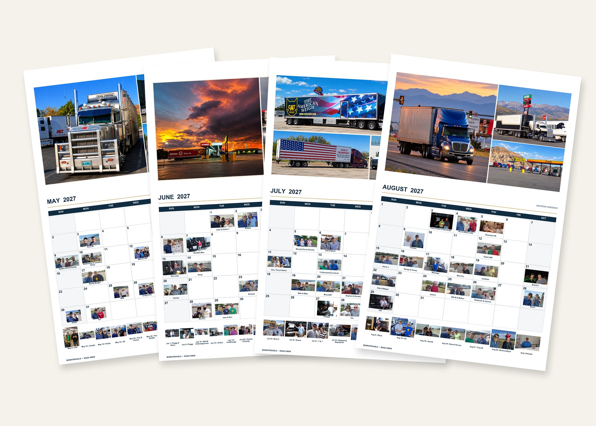 2027 BigRigTravels Special Road Crew Calendar — Trucking Edition product image (2)