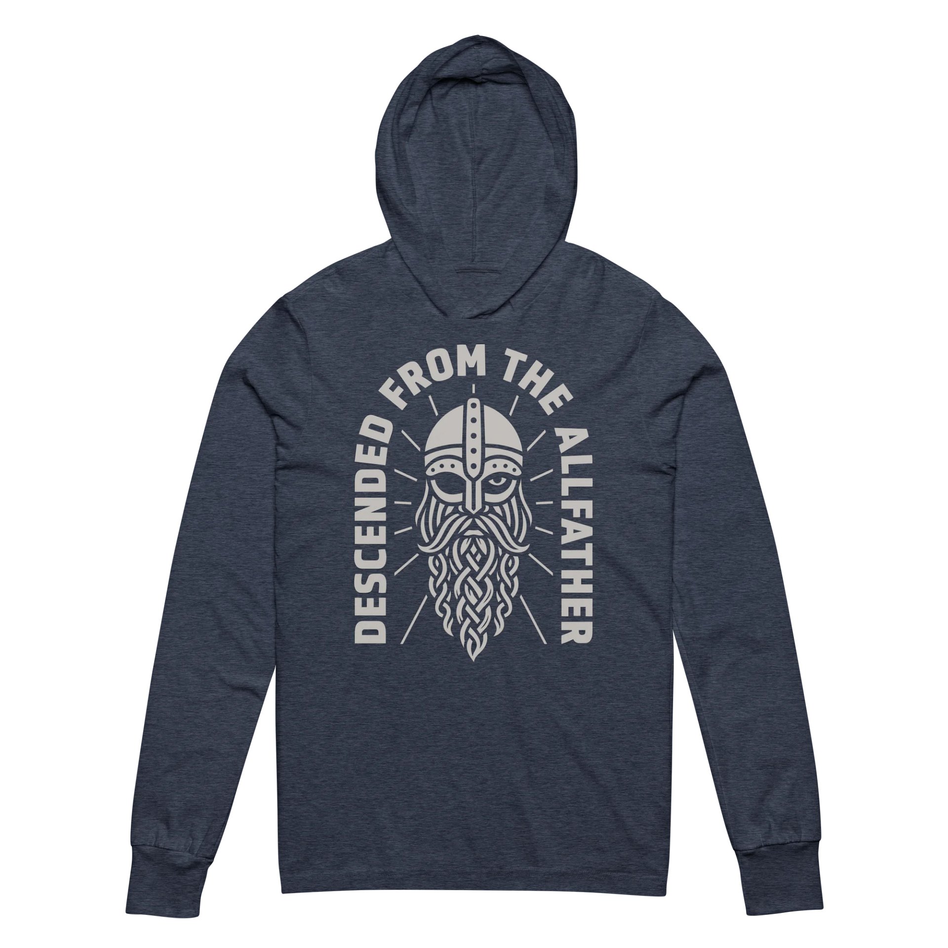 Descended from the Allfather Hooded Long Sleeve Tee product image (2)