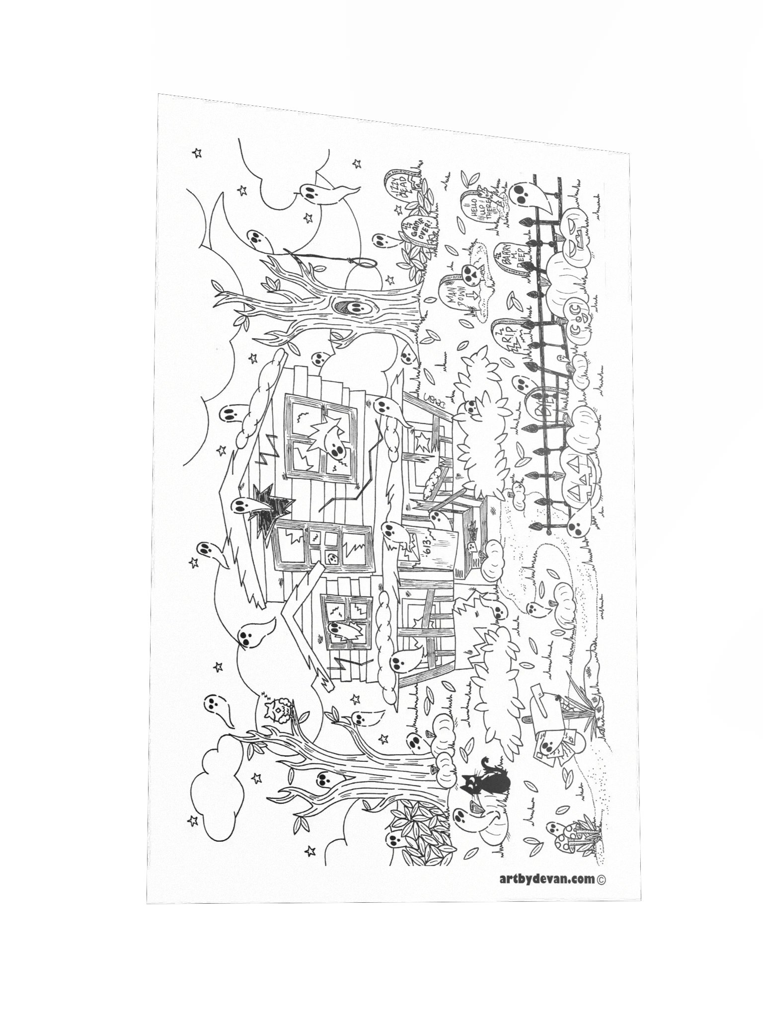Color Your Own Art: 33 Ghosts product image (2)