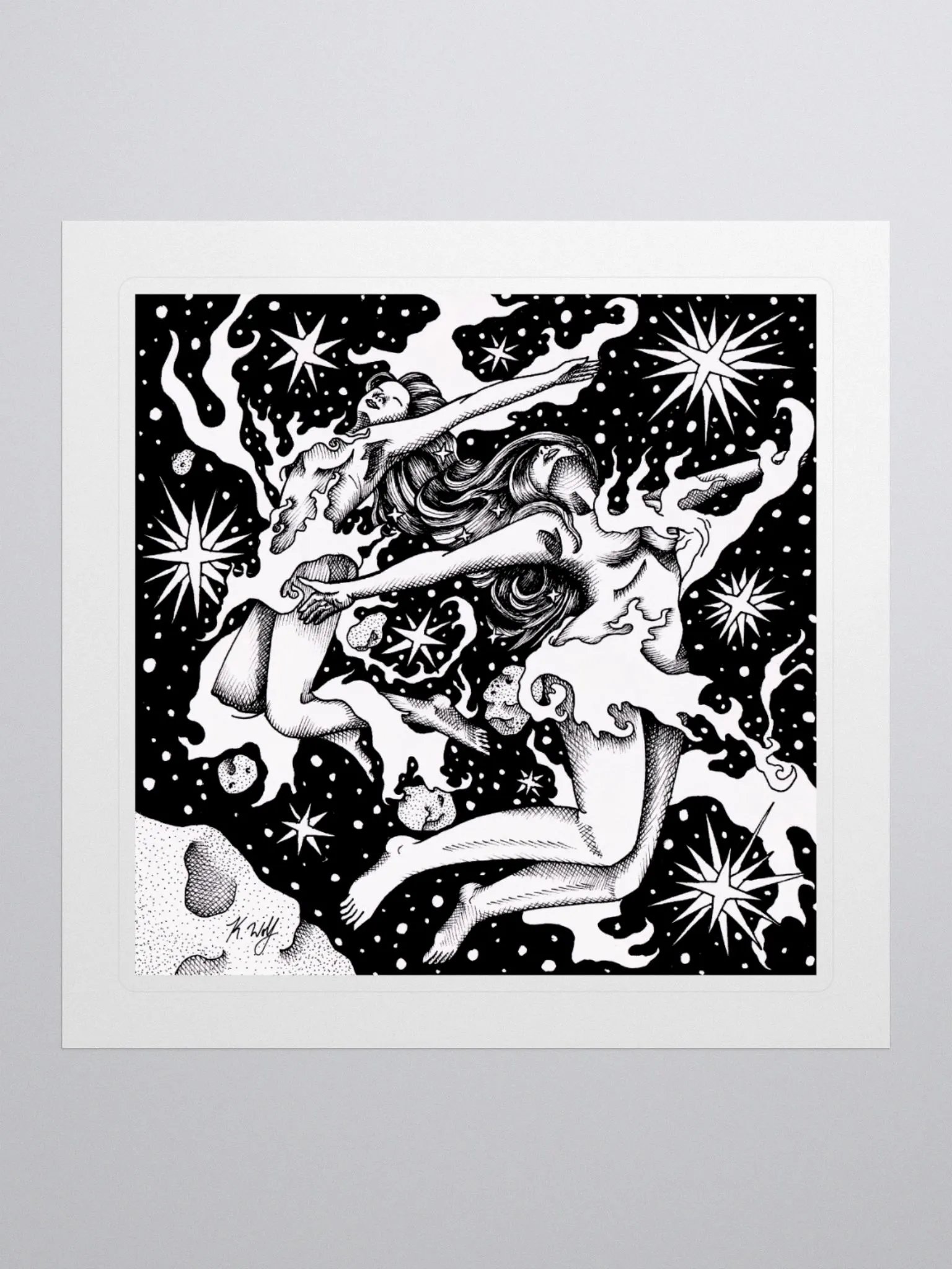 Gemini Zodiac Kiss Cut Stickers product image (1)