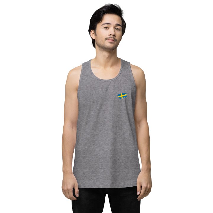 Men's Premium Tank Top Sweden Flag product image (9)