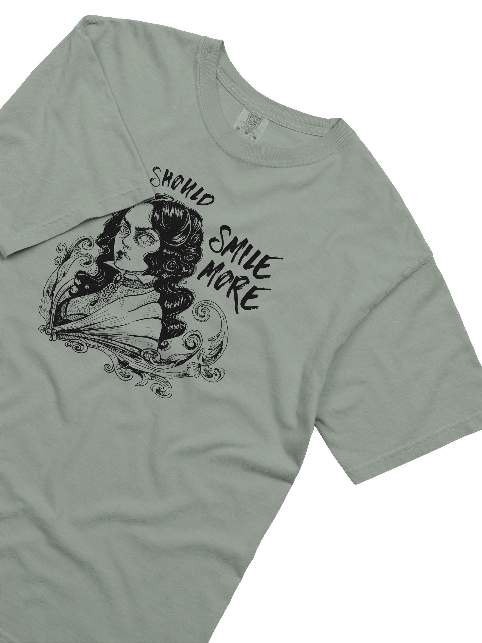 "SMILE MORE" Comfort Color T-Shirt (Design #1) product image (2)