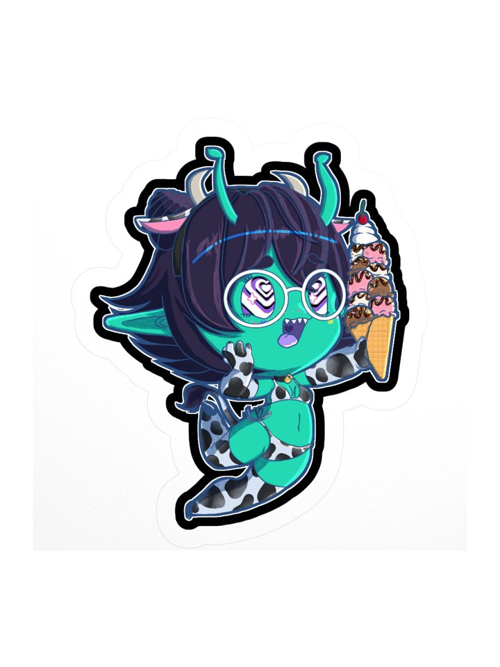I Scream Chibi Kiss-Cut Sticker Classic Milk Edition product image (3)
