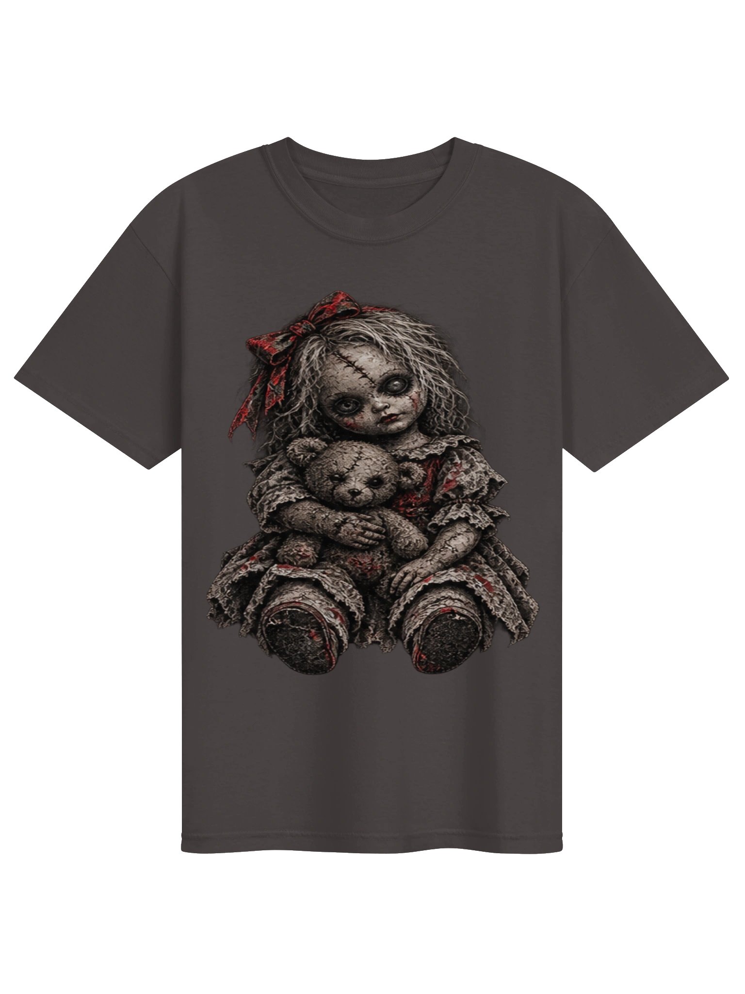 CREEPY HAUNTED DOLL GRAPHIC T-SHIRT | GOTHIC HORROR GRAPHIC TEE product image (1)