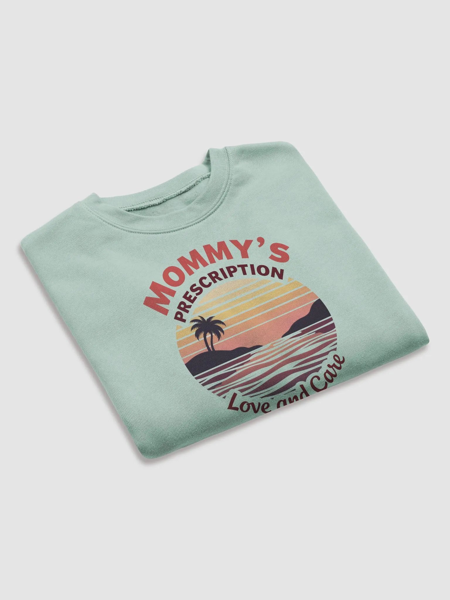 Tropical Sunset Love and Care Crop Sweatshirt product image (13)