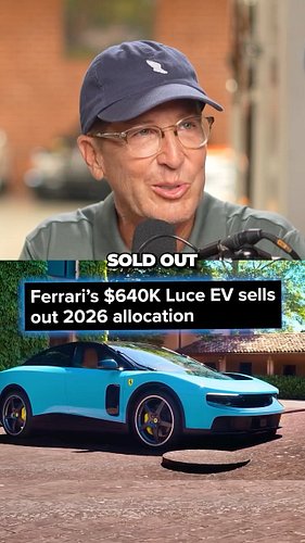 We react to Ferrari's Luce EV already selling out for all of 2026. What do you think of the news?

Watch the full debate and ...