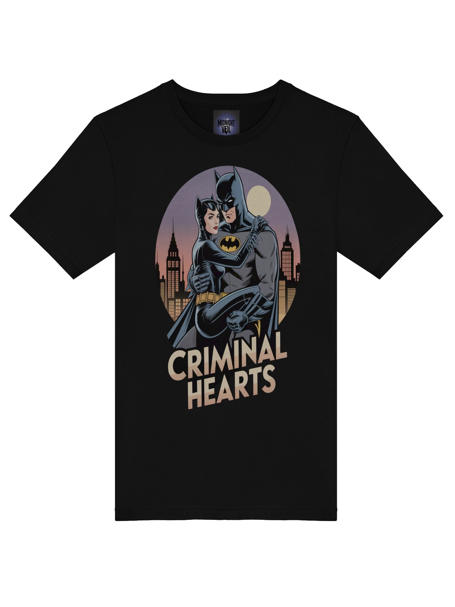 Criminal Hearts: Batman & Catwoman Forbidden Embrace T-Shirt product image (7)