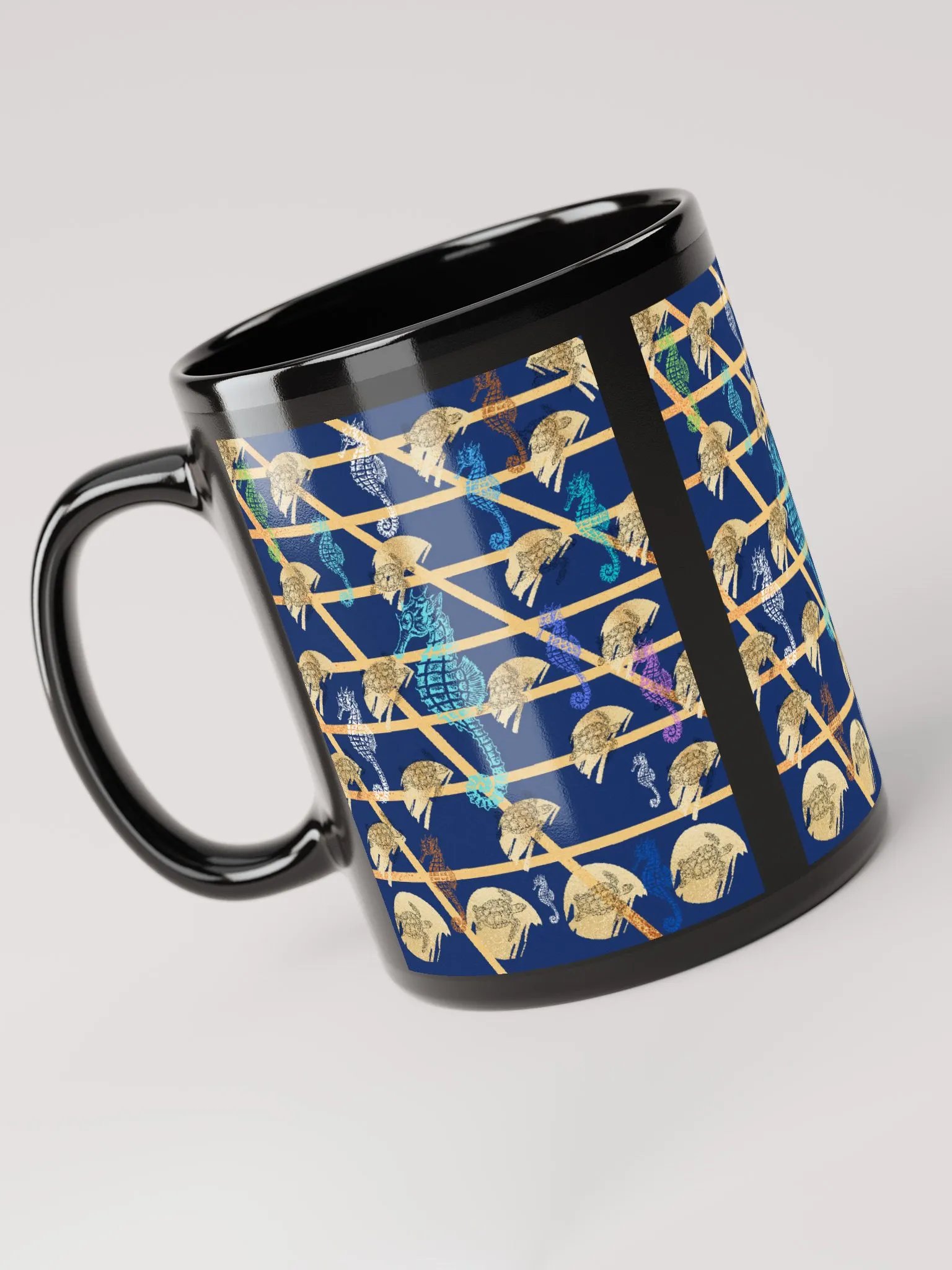 JoBeth Nautical ⚓ Black Glossy Mug product image (5)