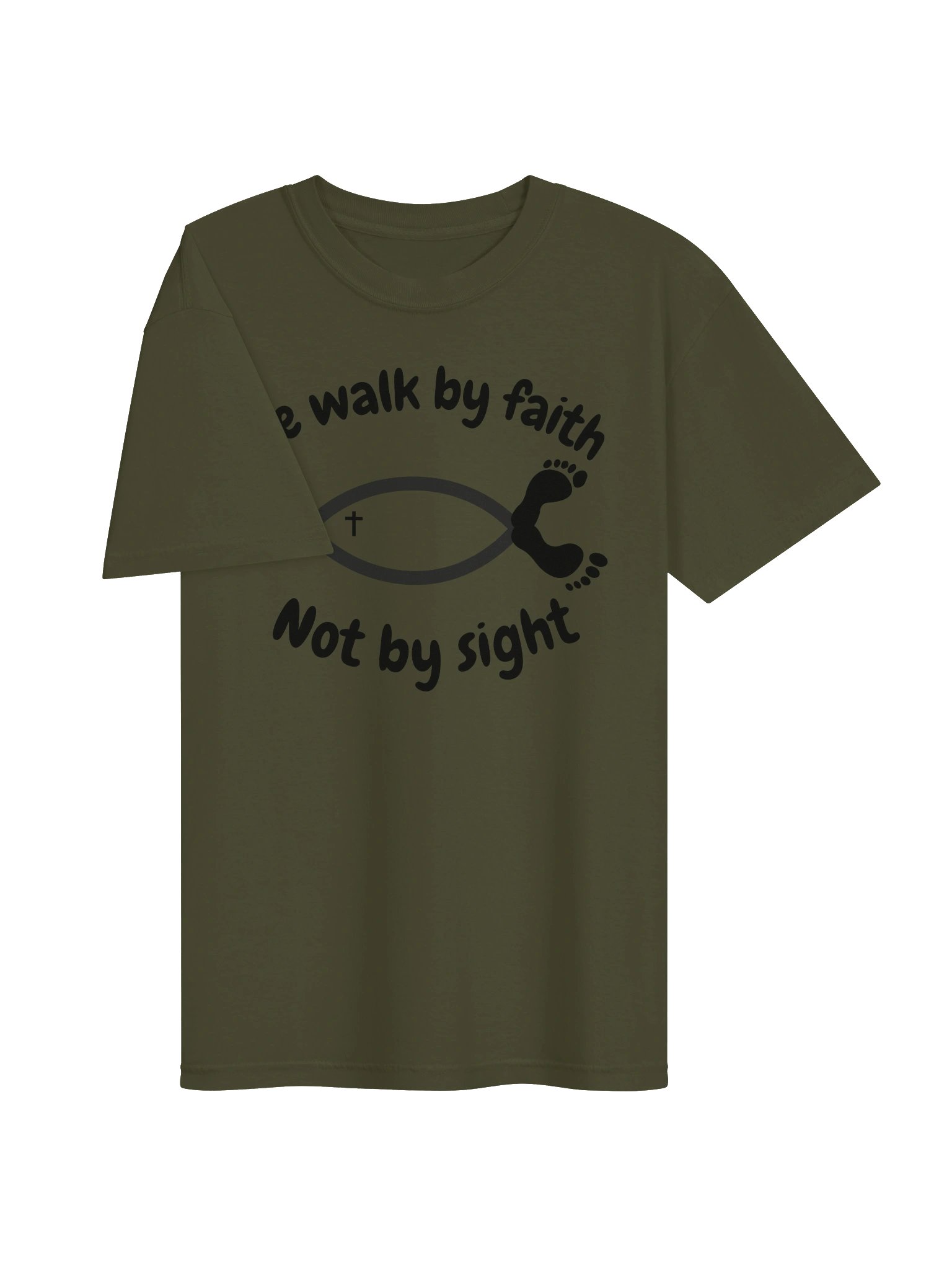 We Walk By Faith Not By Sight | 2 Corinthians 5:7 Christian Faith Shirt | Kingdom Life Co. product image (37)