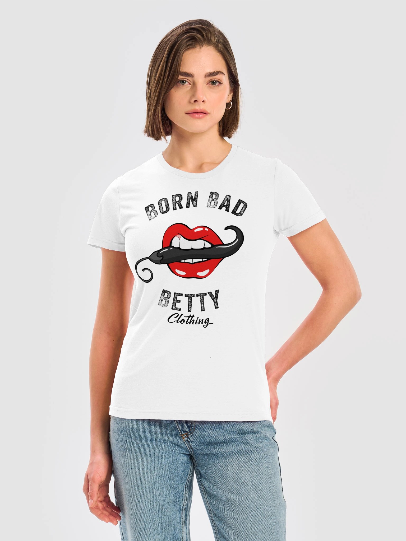 Born Bad Betty White Woman's T-shirt product image (2)