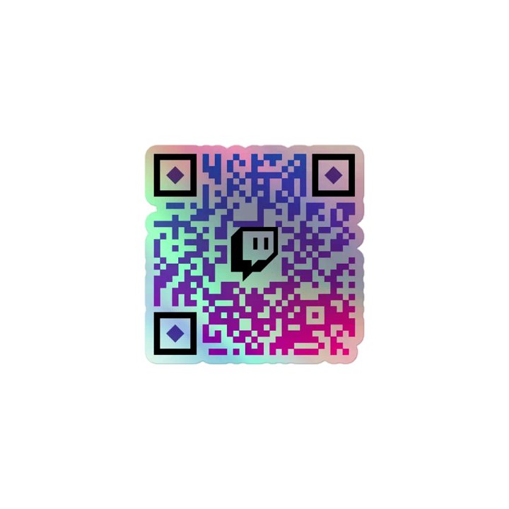MA: Twitch QR Code Holographic Sticker product image (1)