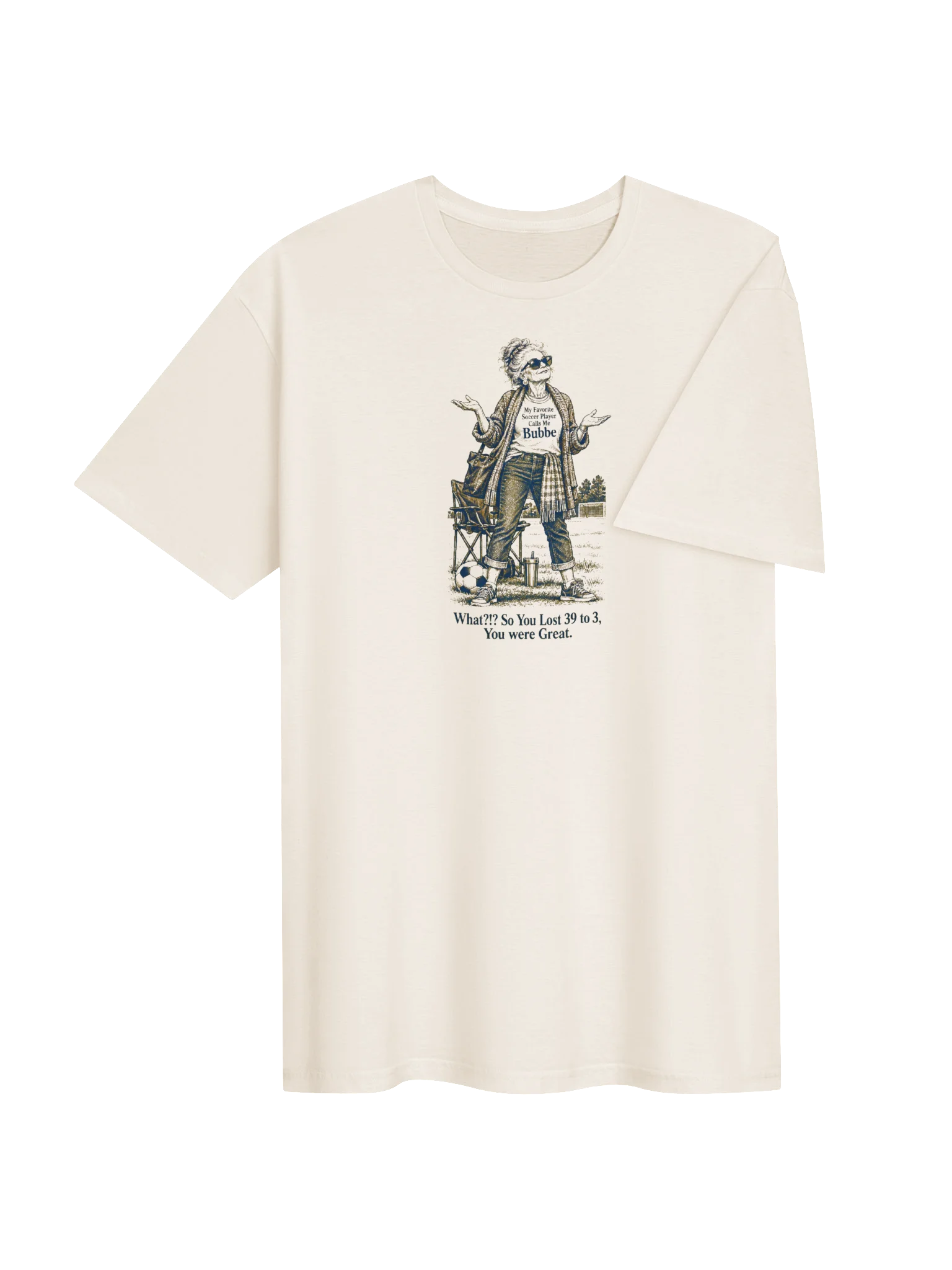 My Favorite Soccer Player Calls Me Bubbe Soccer Tee product image (4)