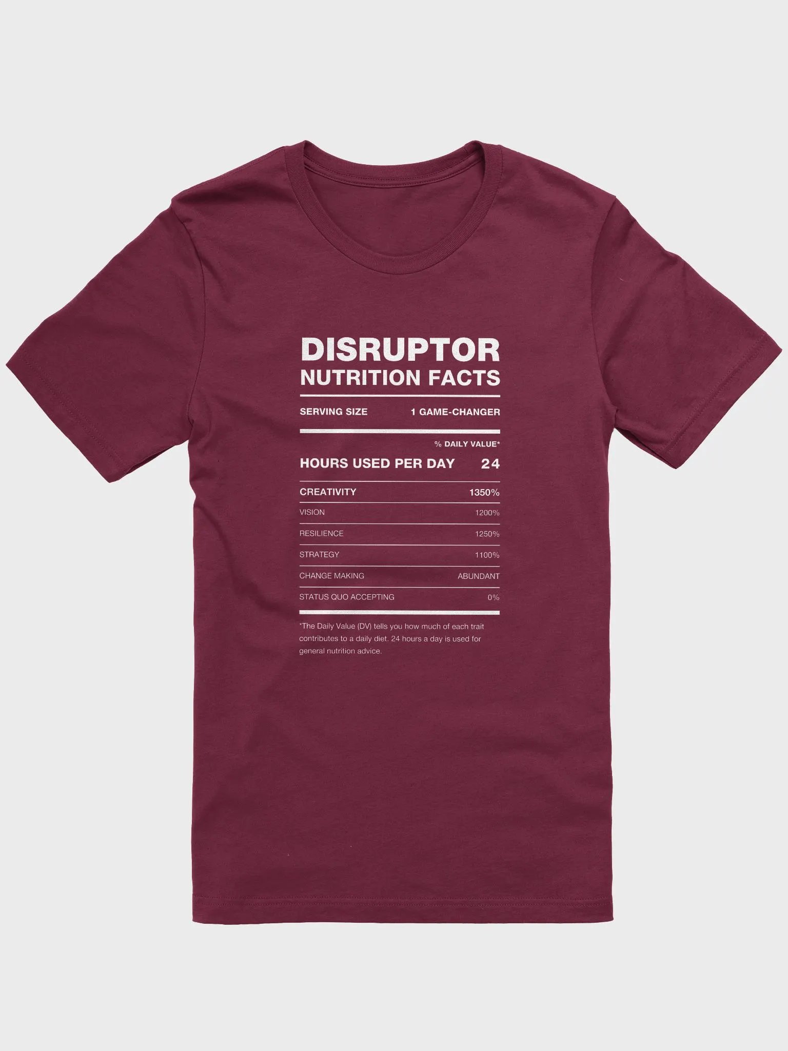 DISRUPTOR Nutrition Facts Supersoft Tee product image (7)