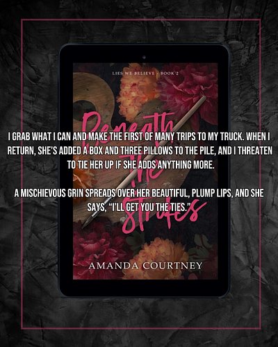 Here are a couple of unedited teaser quotes from Beneath the Strokes, coming out February 10. 

-One bed
-Runaway bride
-Grum...