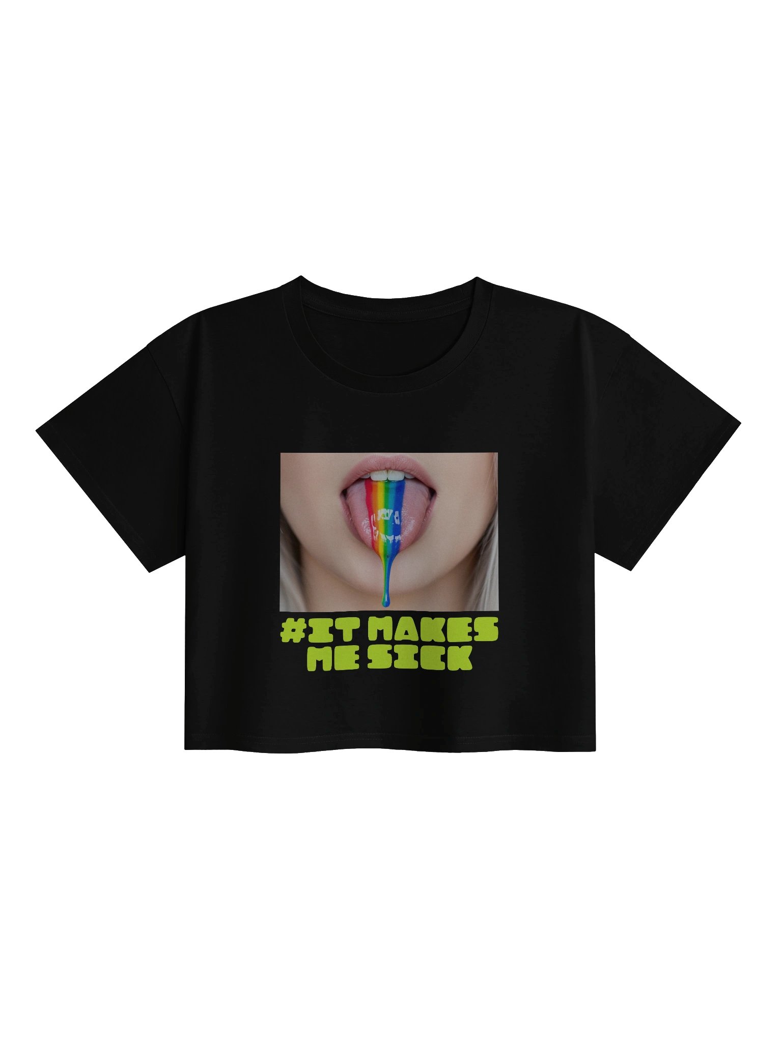 #it make me sick Crop Top product image (1)