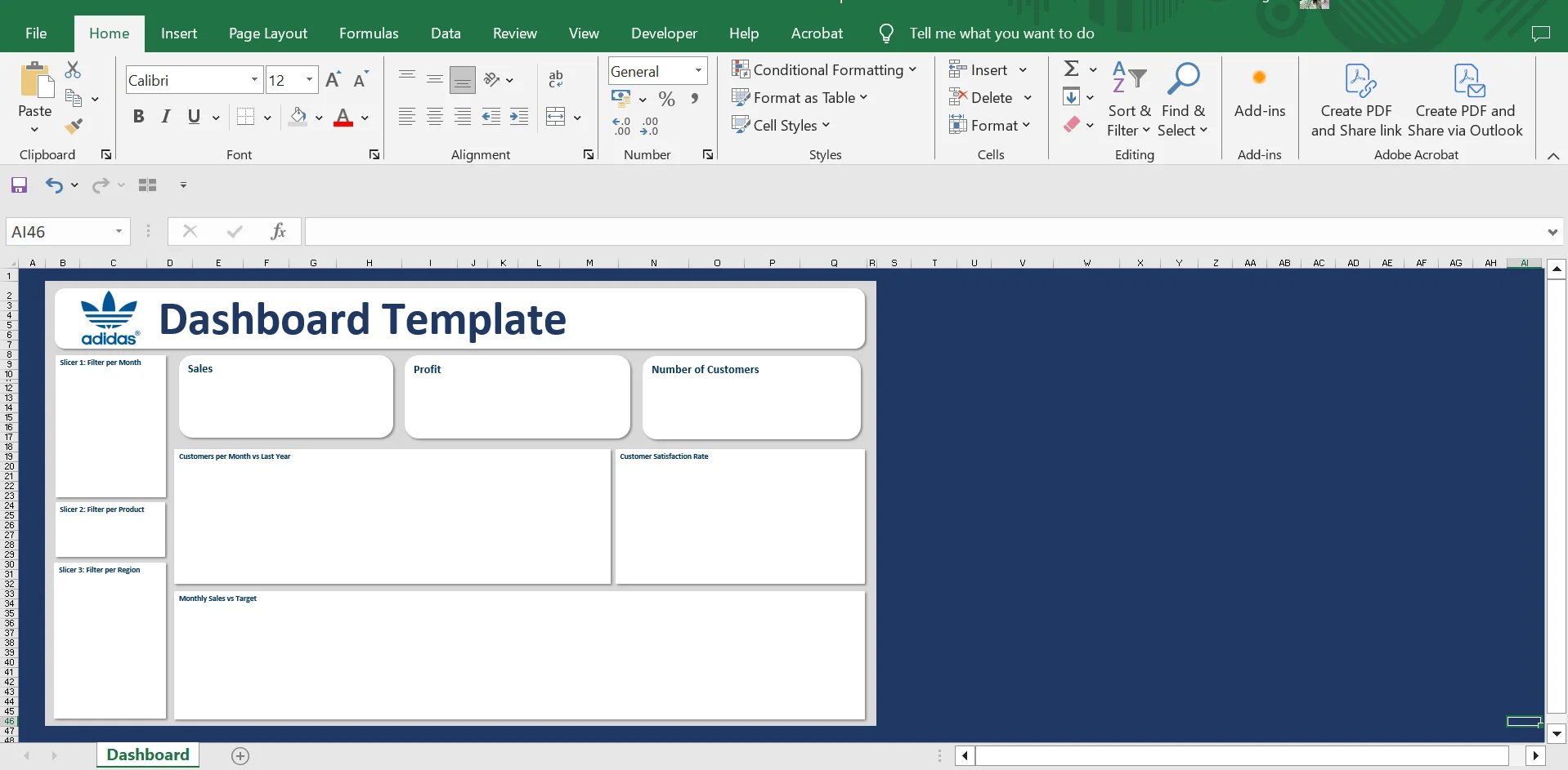 Customizable Dashboard Template product image (1)