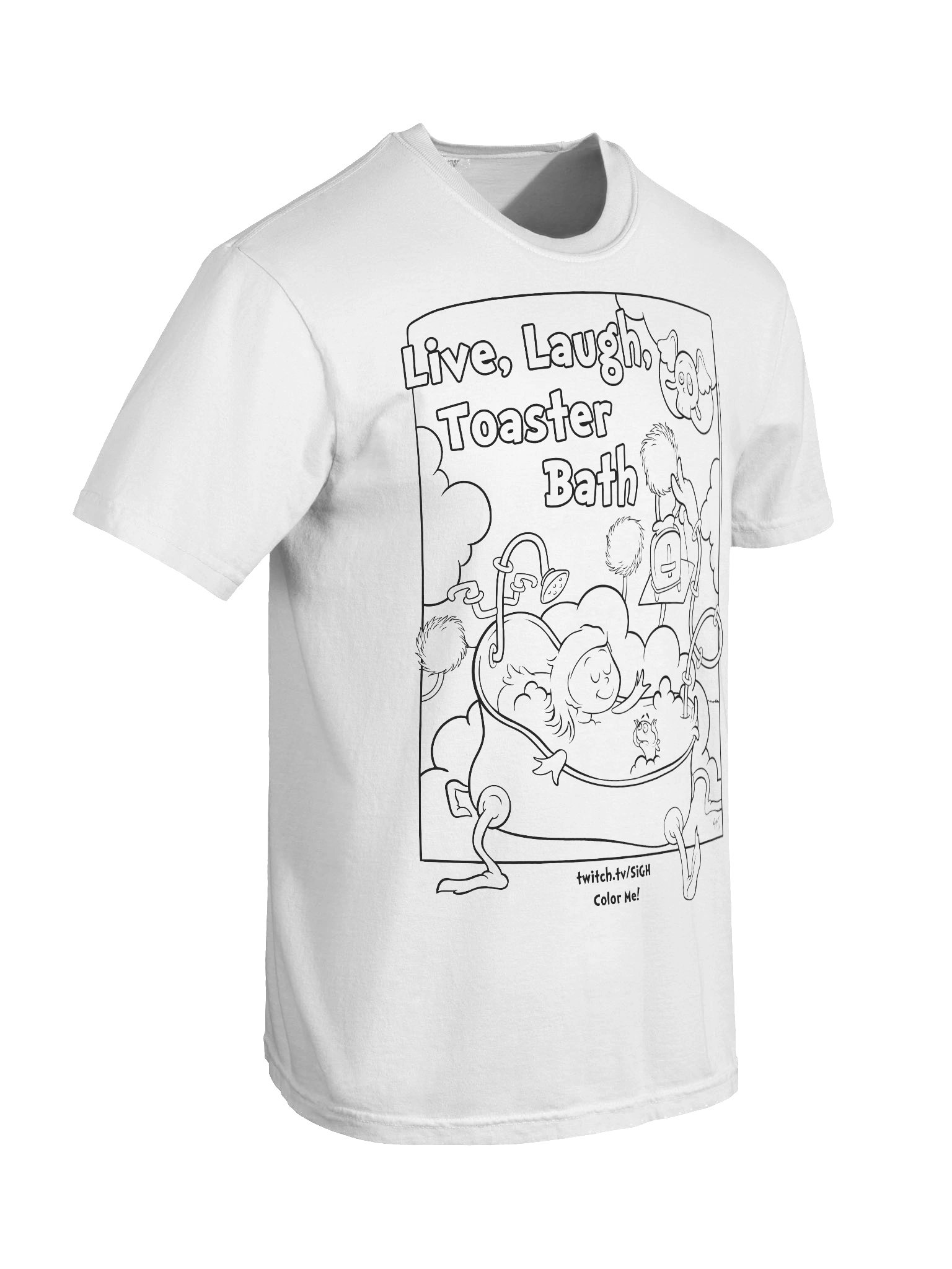 Live Laugh Toaster Bath ColorMe Tee product image (6)
