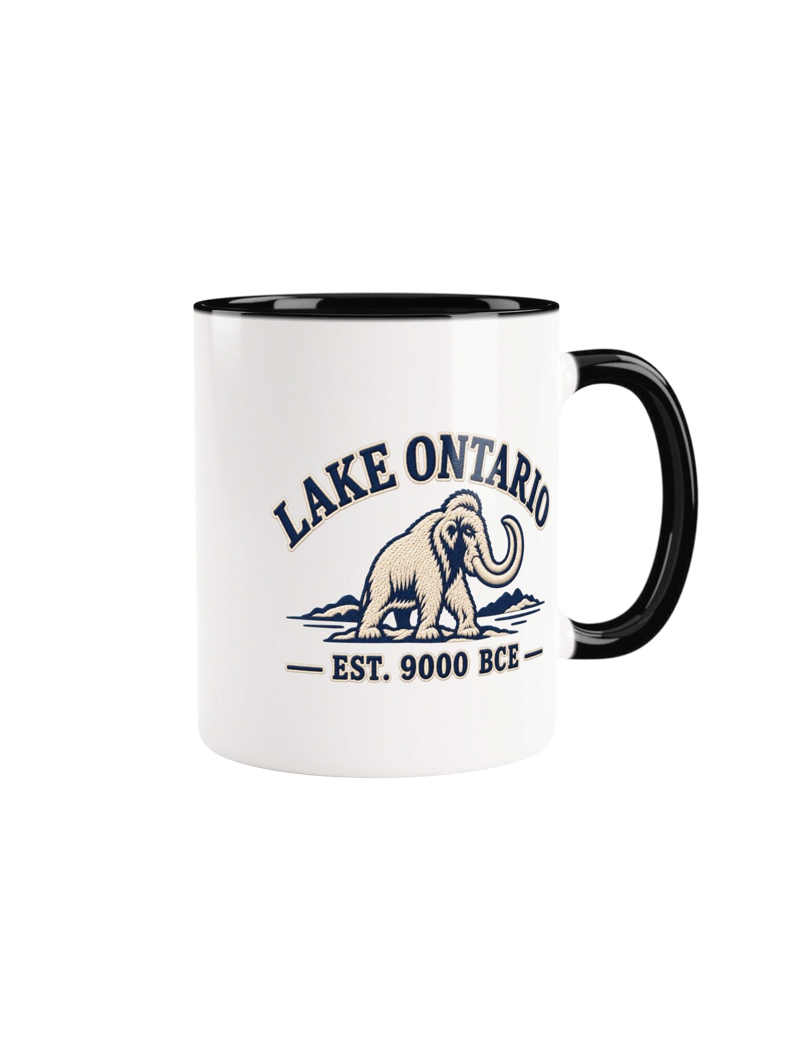 Lake Ontario Mammoth Ceramic Mug — Black Inside product image (1)