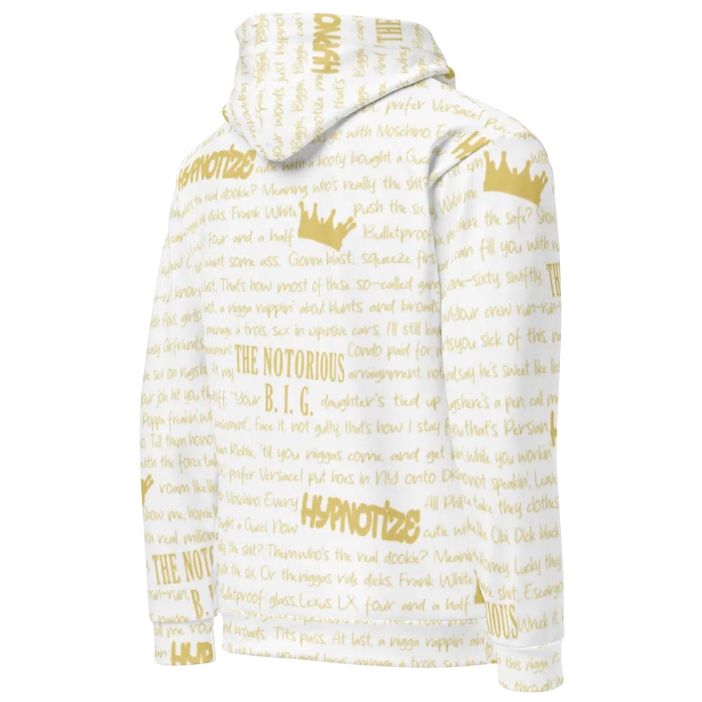 Hypnotize - The Notorious B.I.G. - WHITE w/GOLD - Unisex Hoodie product image (4)