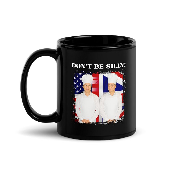 Don't Be Silly! Cook Black Ceramic Mug product image (1)