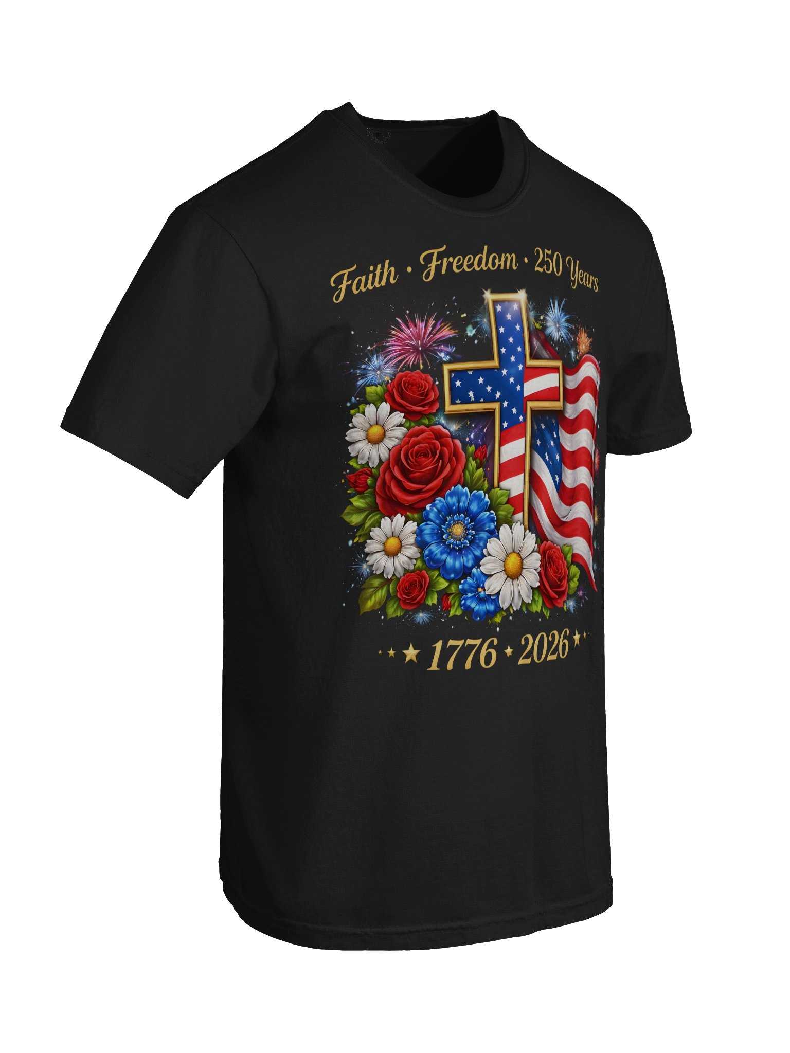 USA 250 Freedom Graphic Tee – Vintage Patriotic Shirt product image (10)