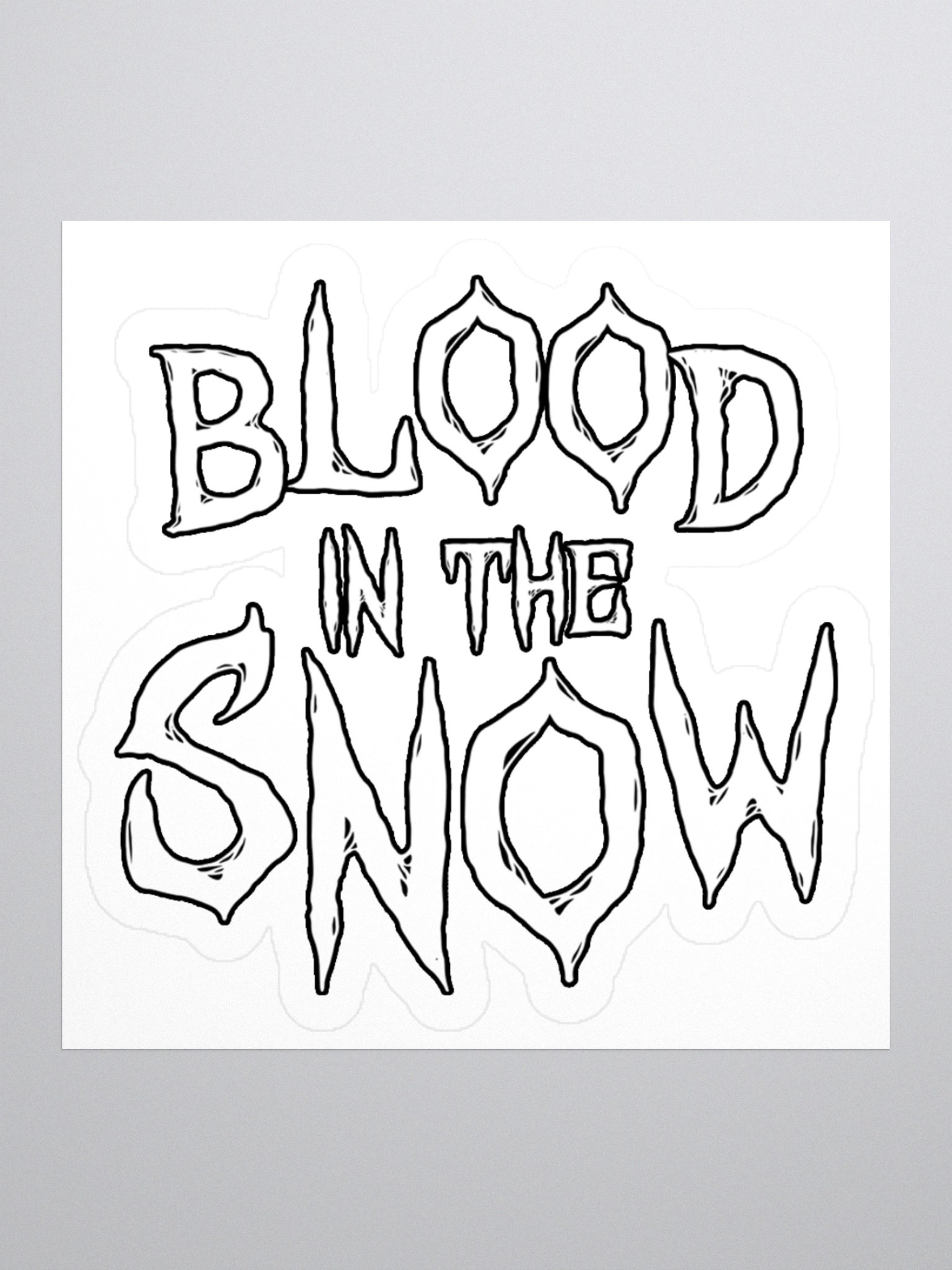 Blood in the Snow - Logo - Sticker product image (1)