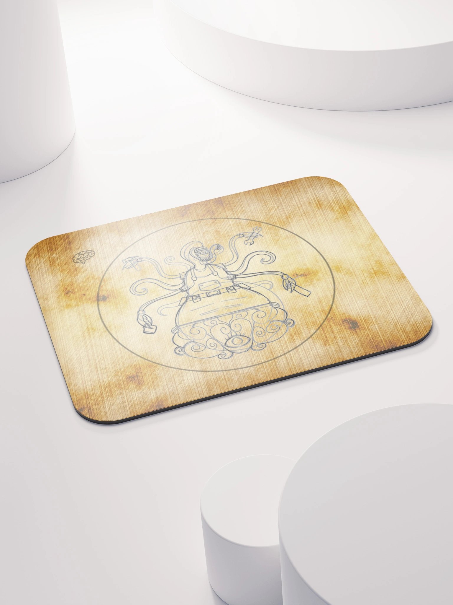 Vitruvian Steve Mouse Pad product image (4)