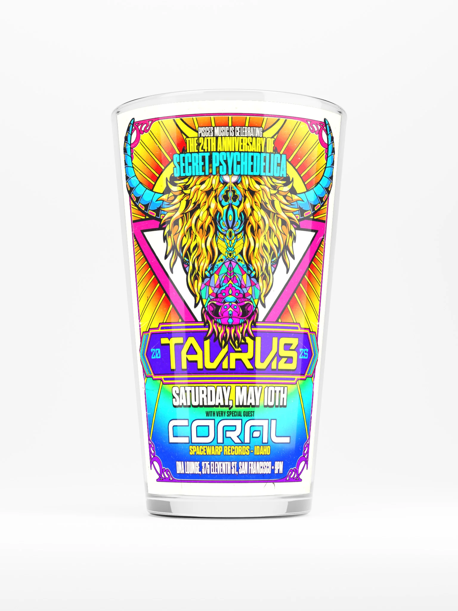 Taurus 2025 Shaker Pint Glass product image (1)