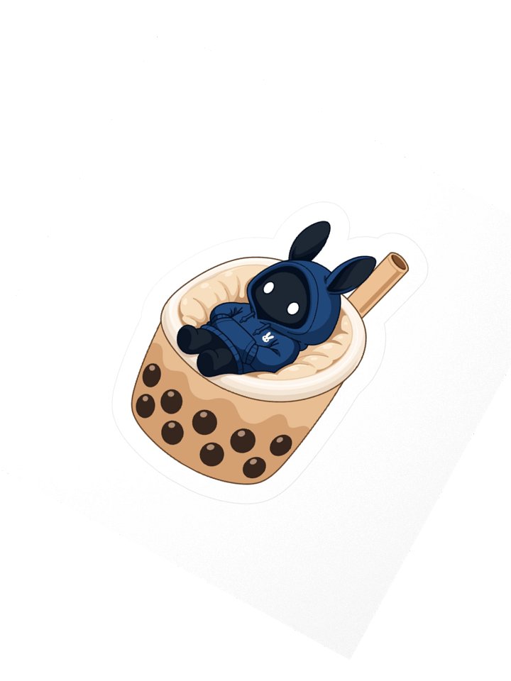 Poochoki Cozy Milk Tea Bean Bag Sticker product image (2)