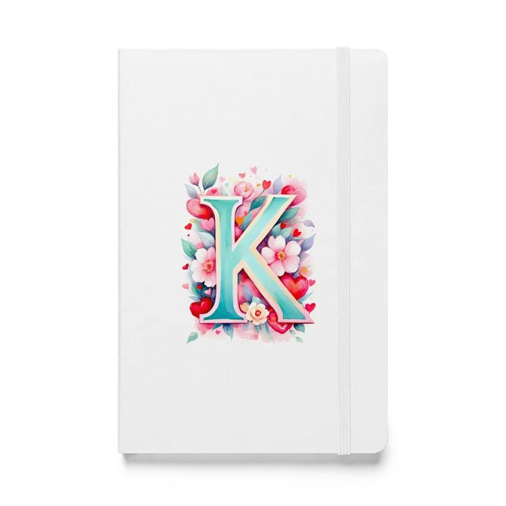 Valentine’s Monogram Letter K(5) White Journal product image (1)